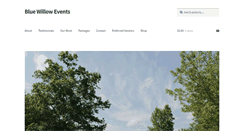 Desktop Screenshot of bluewillowevents.com